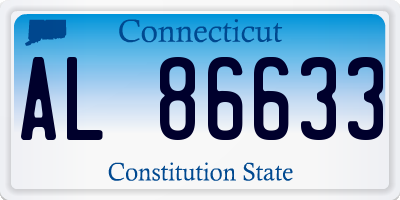 CT license plate AL86633