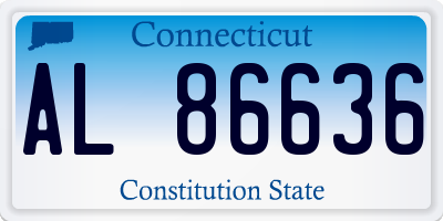 CT license plate AL86636