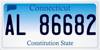 CT license plate AL86682