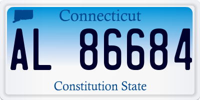 CT license plate AL86684