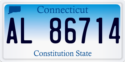 CT license plate AL86714