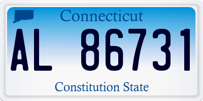CT license plate AL86731