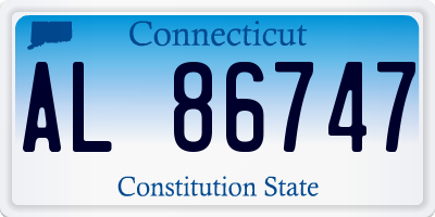 CT license plate AL86747