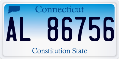 CT license plate AL86756