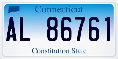 CT license plate AL86761