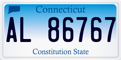 CT license plate AL86767