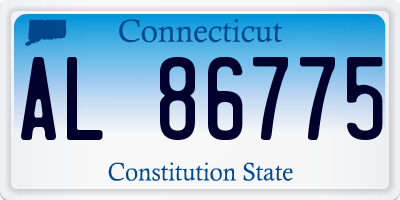 CT license plate AL86775