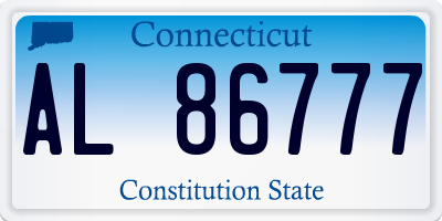 CT license plate AL86777