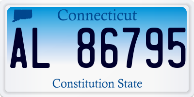 CT license plate AL86795