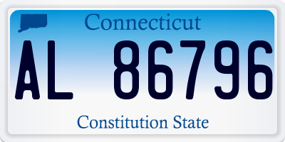 CT license plate AL86796