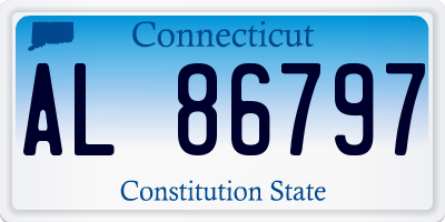 CT license plate AL86797