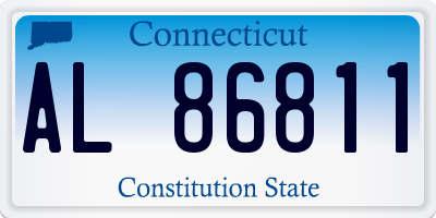 CT license plate AL86811