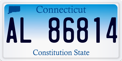 CT license plate AL86814