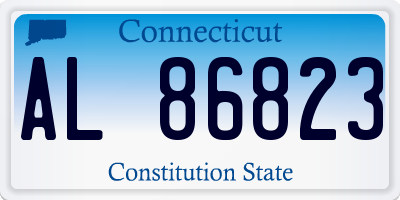 CT license plate AL86823