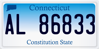 CT license plate AL86833