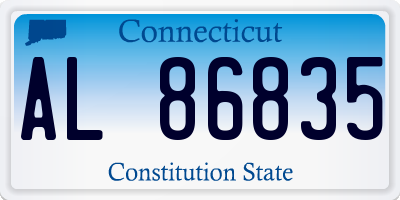 CT license plate AL86835