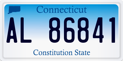 CT license plate AL86841