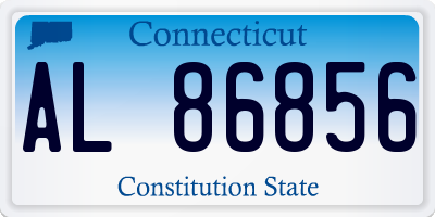 CT license plate AL86856