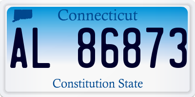 CT license plate AL86873