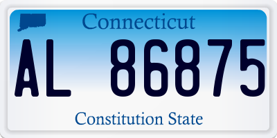 CT license plate AL86875