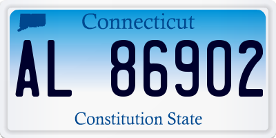 CT license plate AL86902