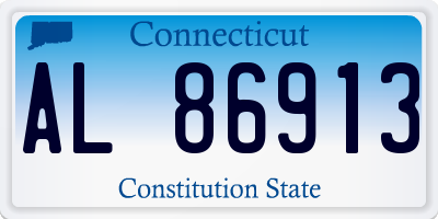 CT license plate AL86913