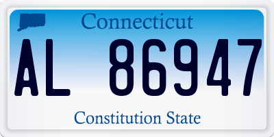 CT license plate AL86947