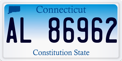 CT license plate AL86962