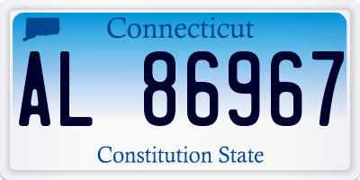 CT license plate AL86967