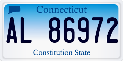 CT license plate AL86972