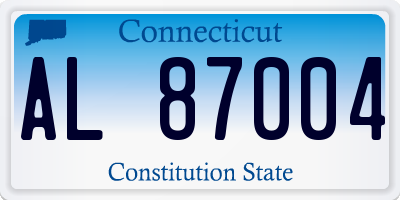 CT license plate AL87004