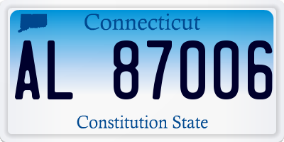 CT license plate AL87006