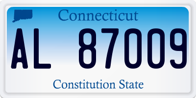 CT license plate AL87009