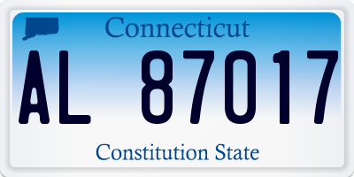 CT license plate AL87017