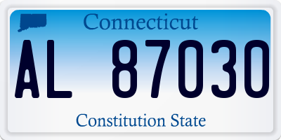 CT license plate AL87030