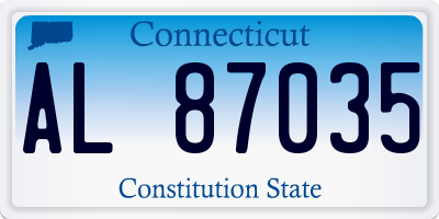 CT license plate AL87035