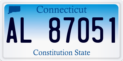 CT license plate AL87051