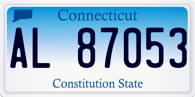 CT license plate AL87053