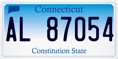 CT license plate AL87054