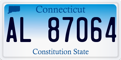 CT license plate AL87064