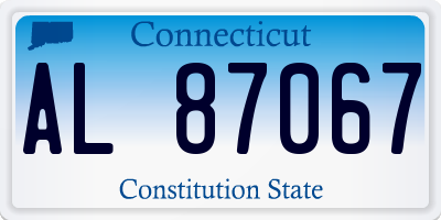 CT license plate AL87067