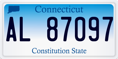 CT license plate AL87097