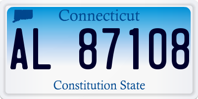 CT license plate AL87108