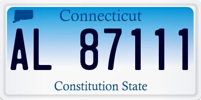 CT license plate AL87111