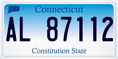 CT license plate AL87112