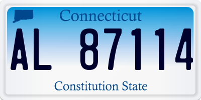 CT license plate AL87114