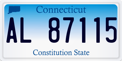 CT license plate AL87115