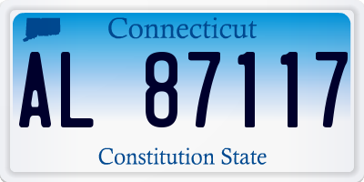 CT license plate AL87117