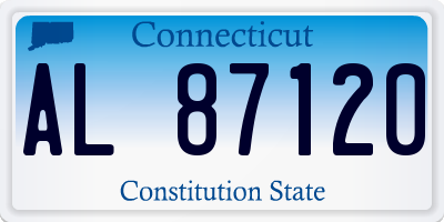 CT license plate AL87120