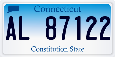 CT license plate AL87122